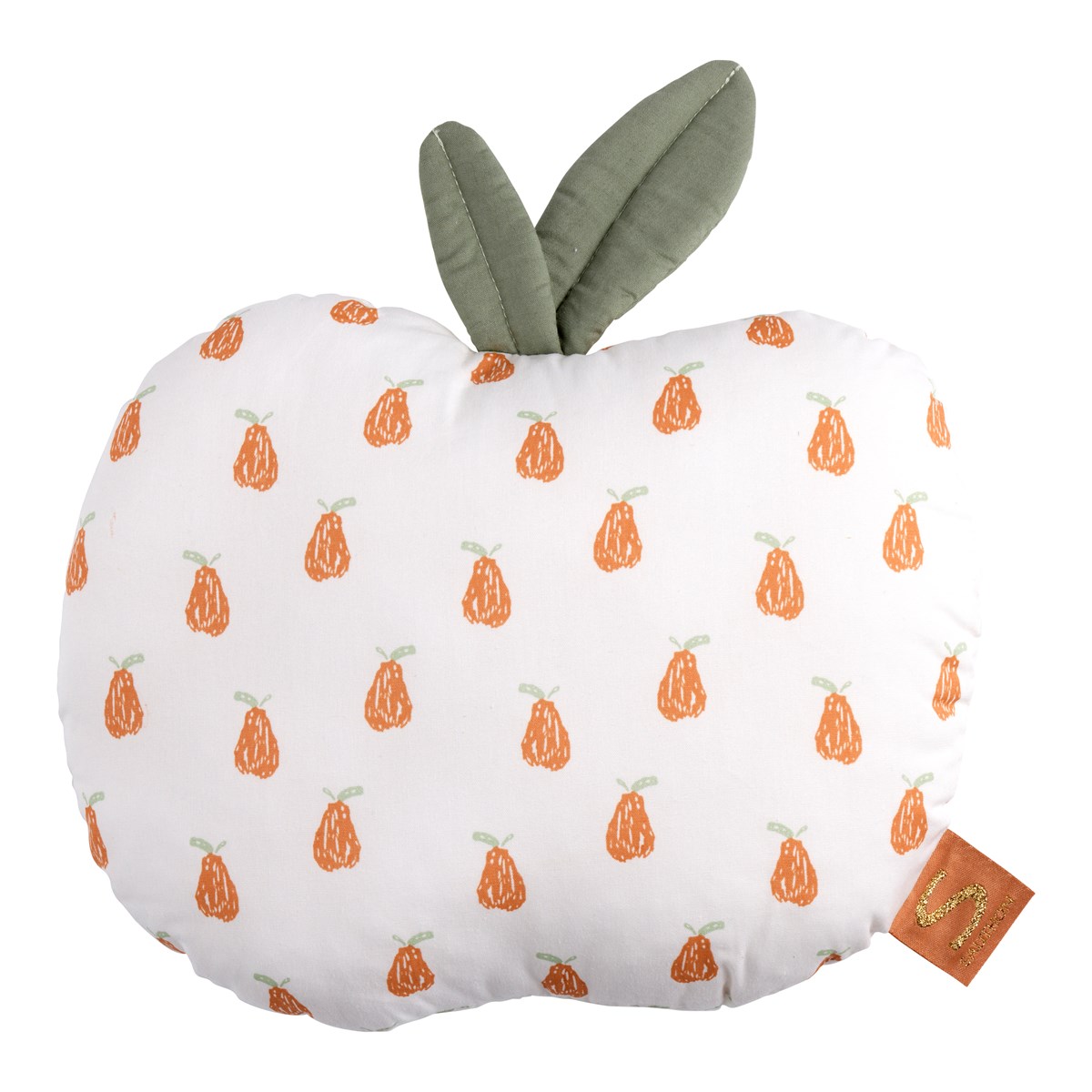 Coussin déco pomme en coton, SAUTHON