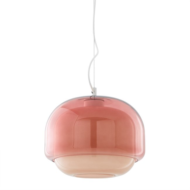 Lámpara de techo de vidrio coloreado Ø30,5 cm, Kinoko nude <span itemprop=