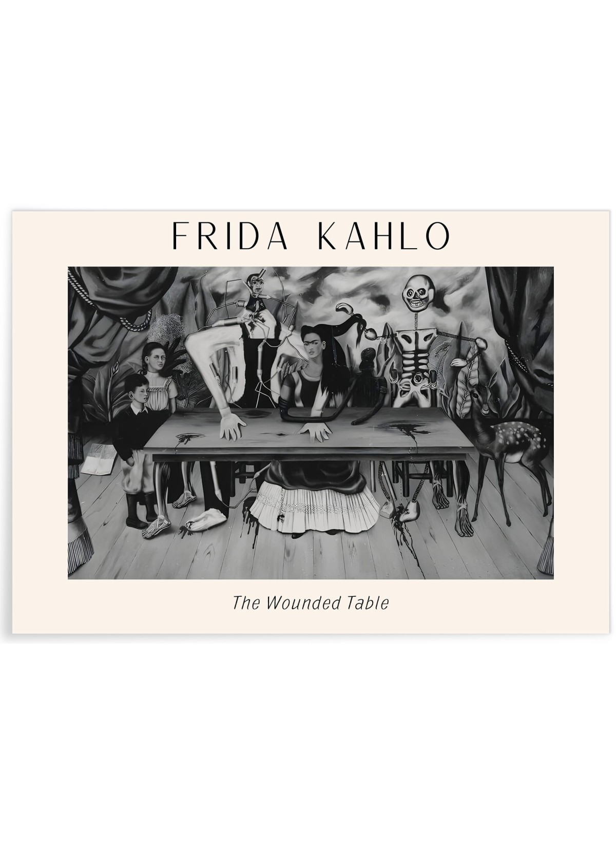 Affiche Frida Kahlo « The Wounded Table », L'AFFICHERIE