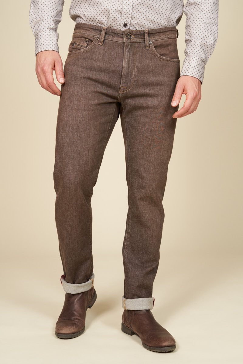 Jean stretch coton bio regular tapered, MCS