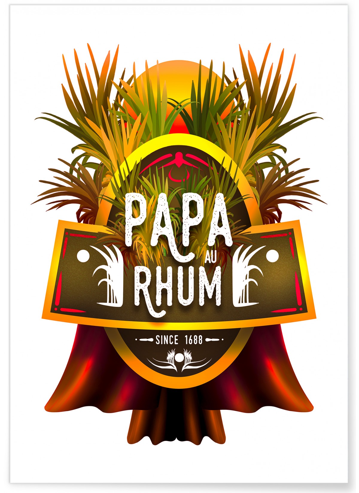 Affiche Papa au rhum, L'AFFICHERIE