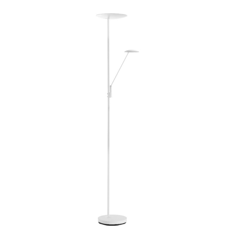 Lampadaire Led Avec Liseuse Daphné Blanc, MILLUMINE