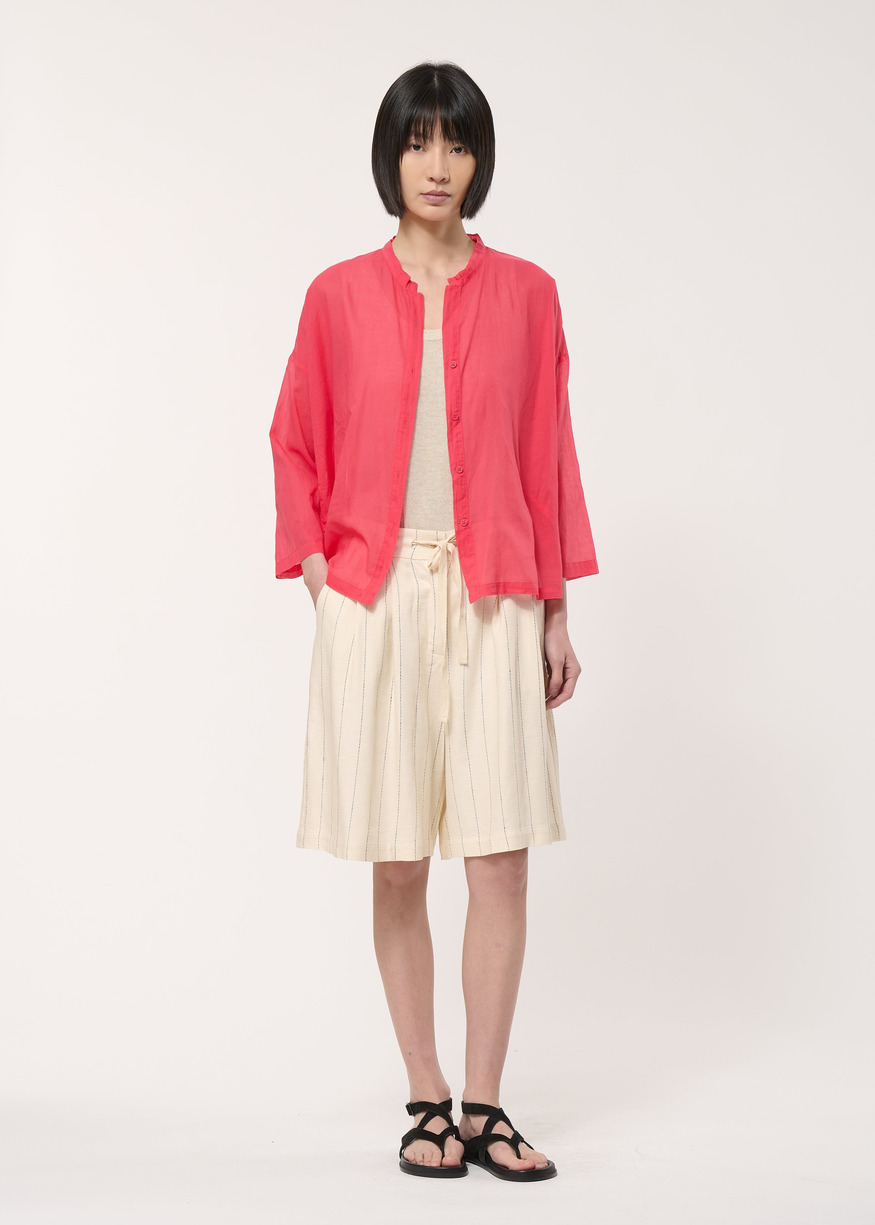 Chemise oversize en voile de coton, HUMILITY