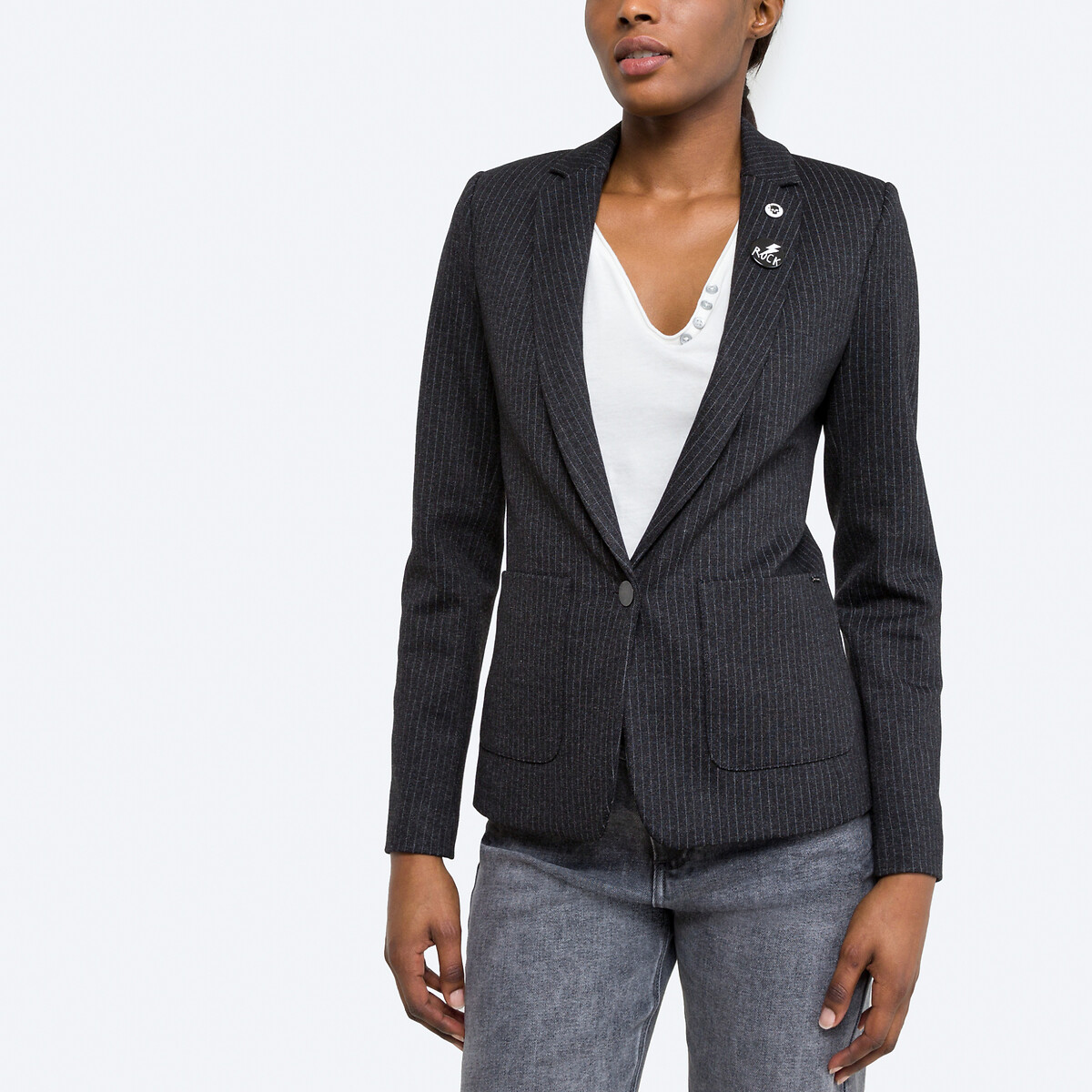 dark gray womens blazer