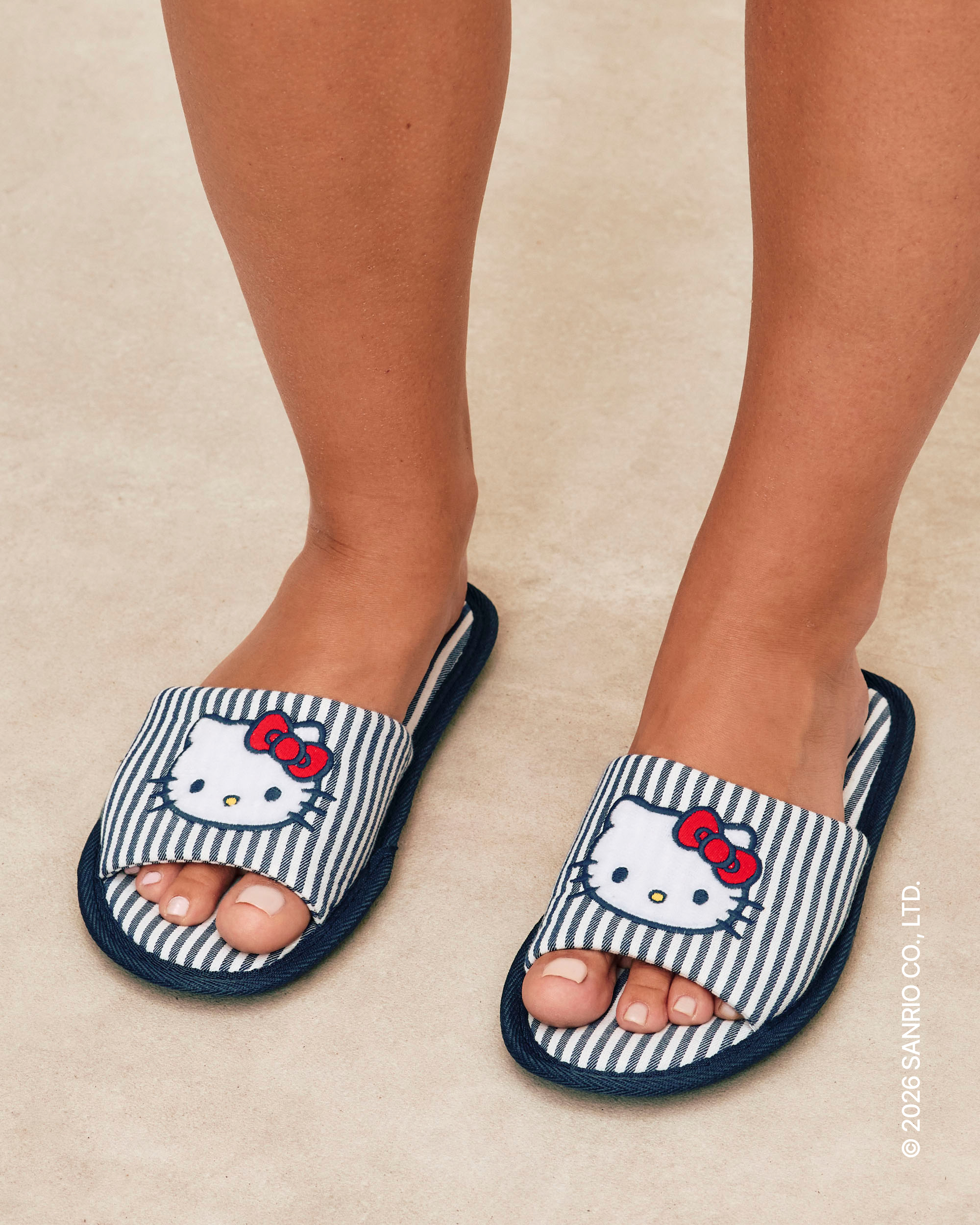 Chaussons à rayures Hello Kitty KITTYIZ, UNDIZ
