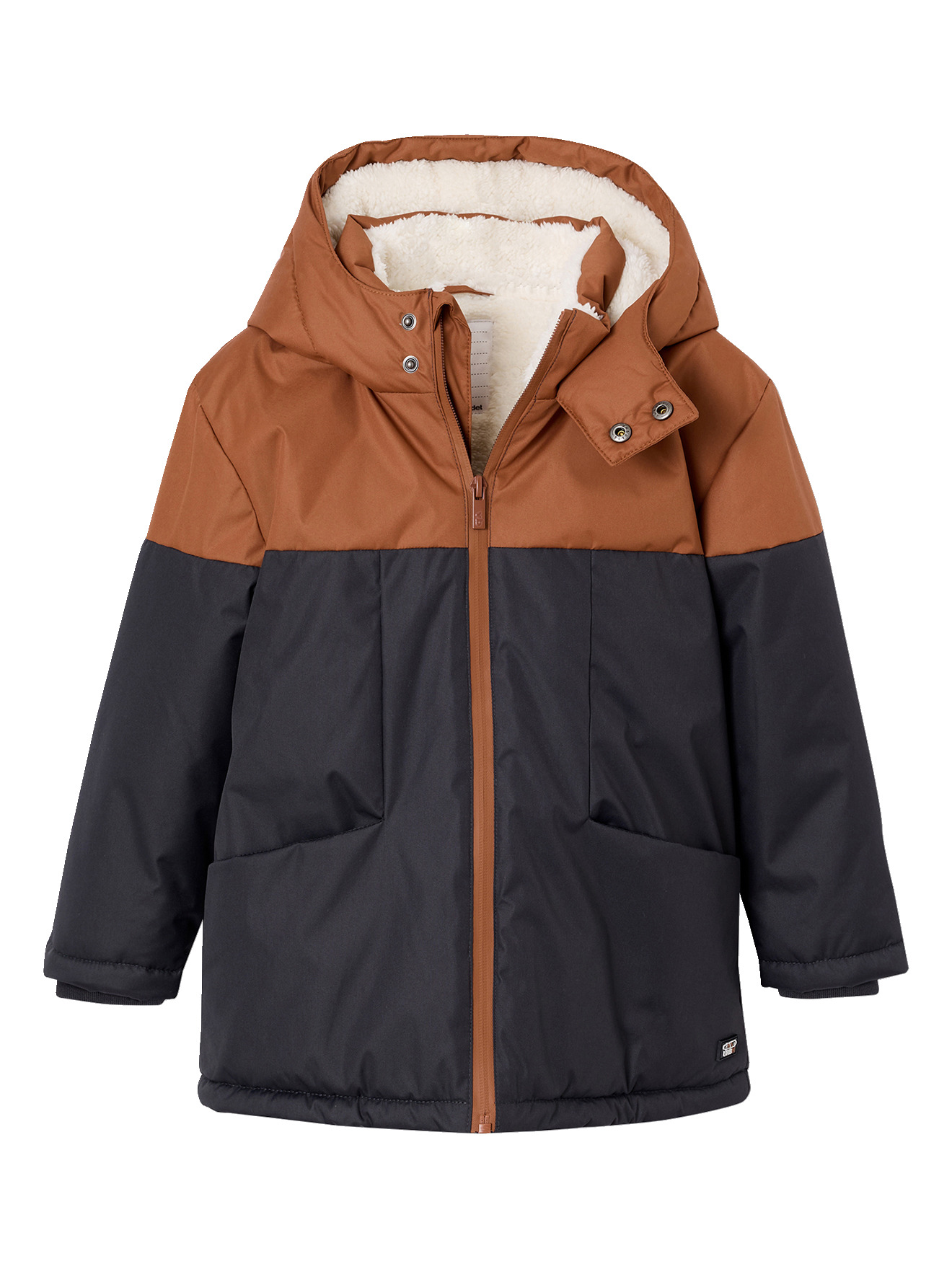 Parka technique à capuche doublée imitation fourrure, VERTBAUDET
