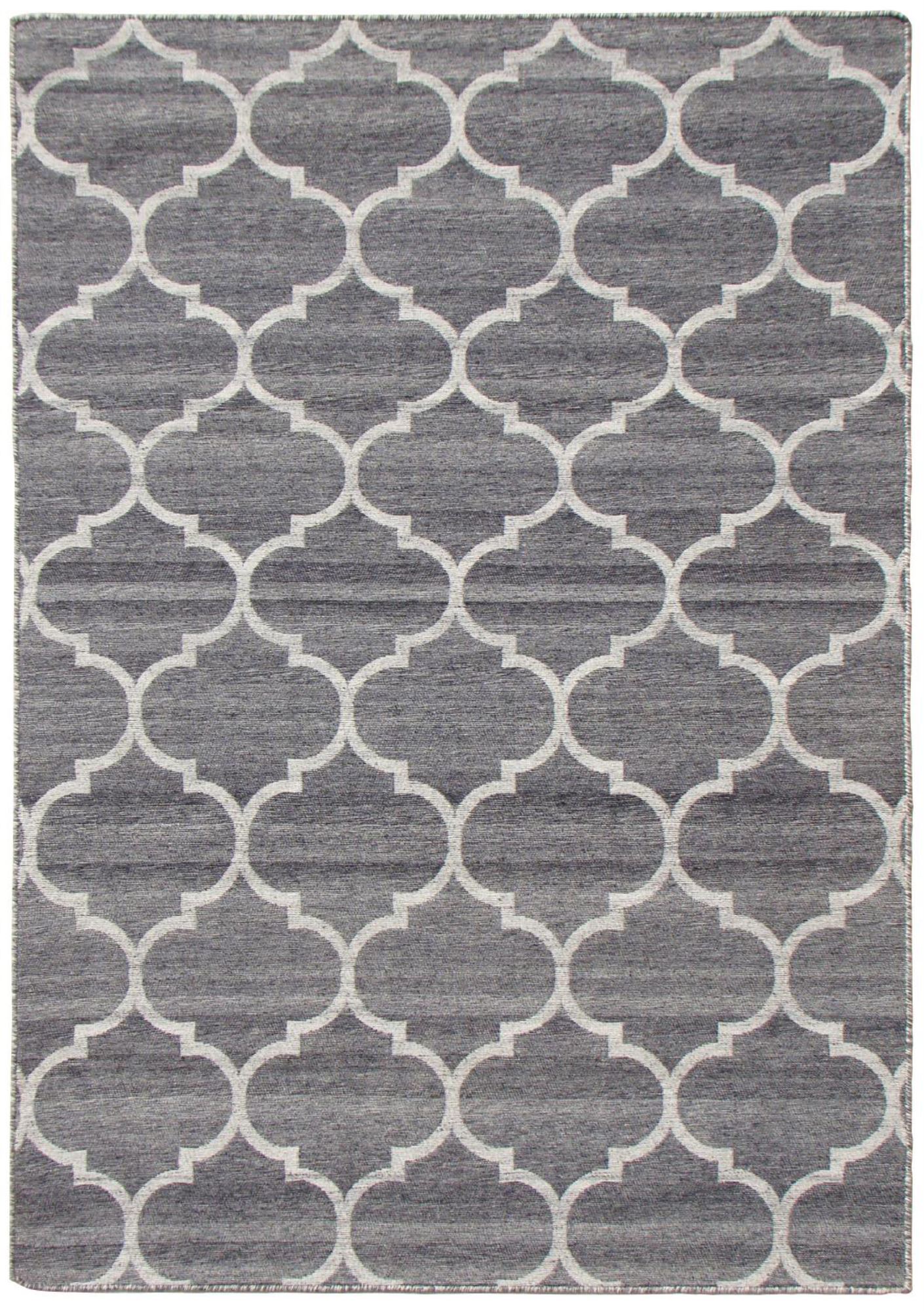 Tapis salon ZAKART, tissé main, 100% laine naturelle, réversible, plat, THEKO