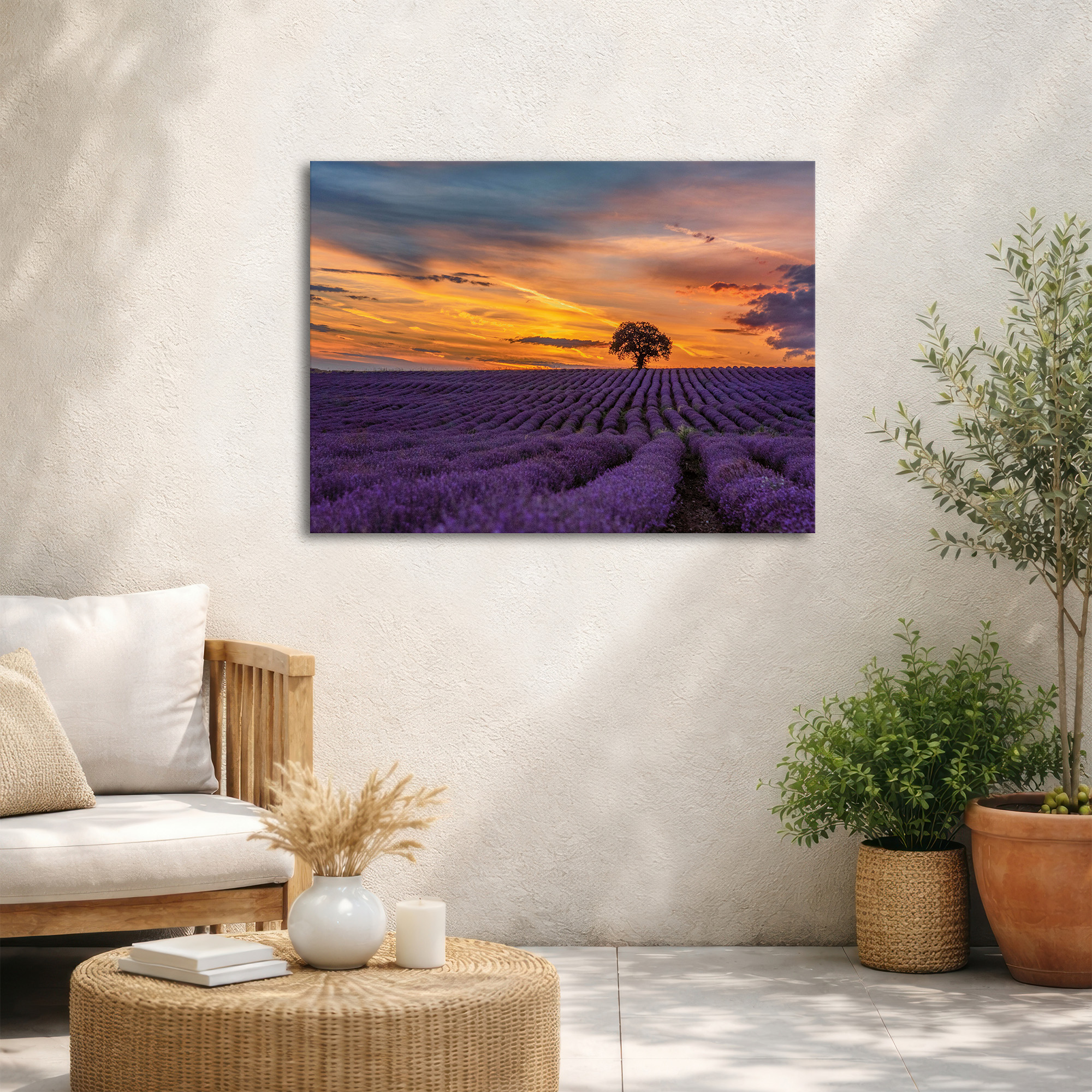Tableau de jardin Champs de lavande, ART FOR THE HOME