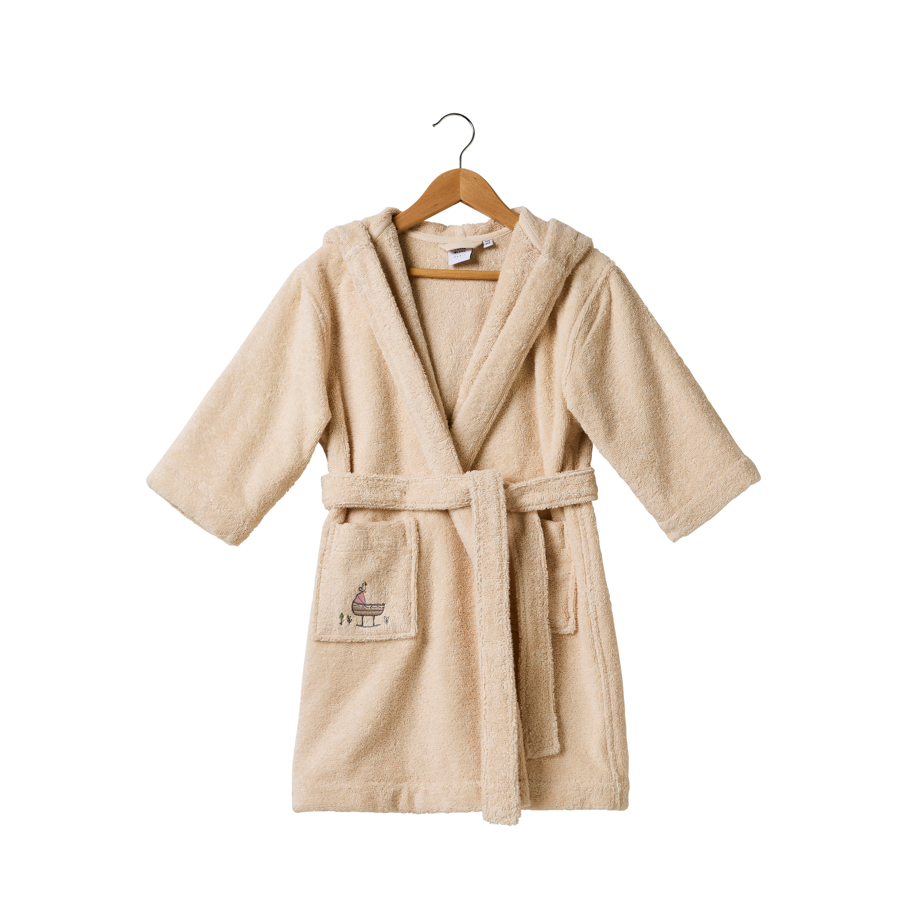 Peignoir coton INSTANT, CARRE BLANC