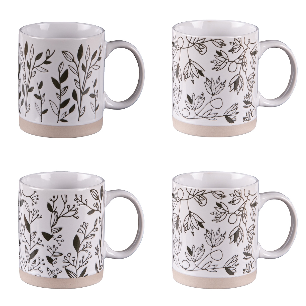 Coffret de 4 mugs Bucolique 35 cl - BUCOLIQUE, TABLE PASSION