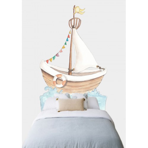 Sticker mural "tête de lit enfant" Petit Bateau, SUENOS DE CIGUENA