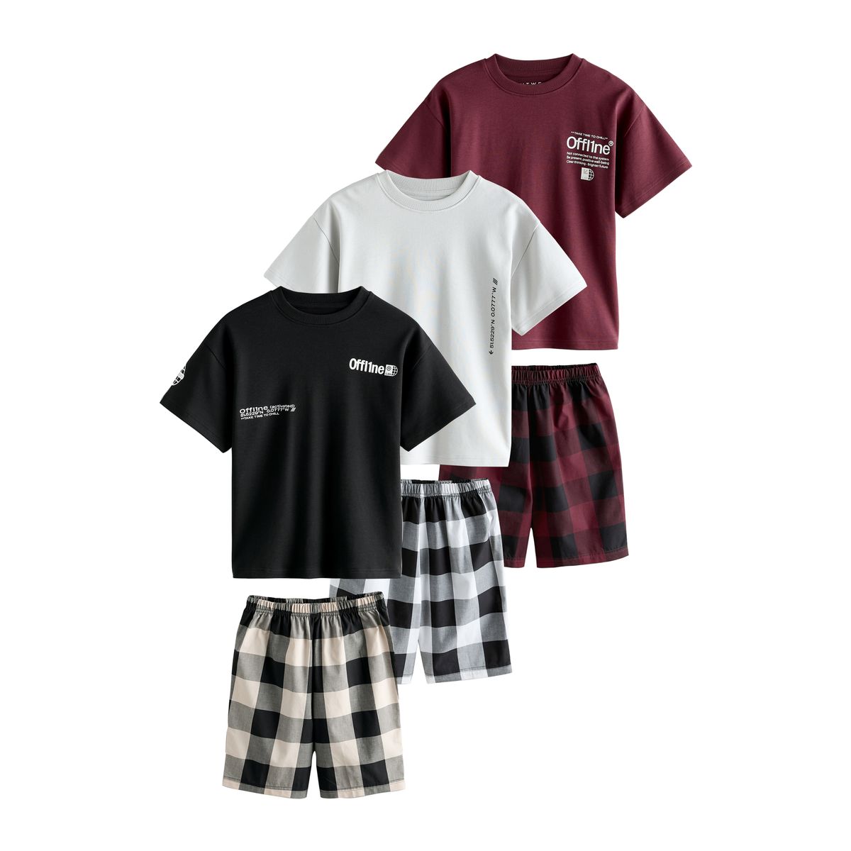 Pyjama short tissé, lot de 3, NEXT
