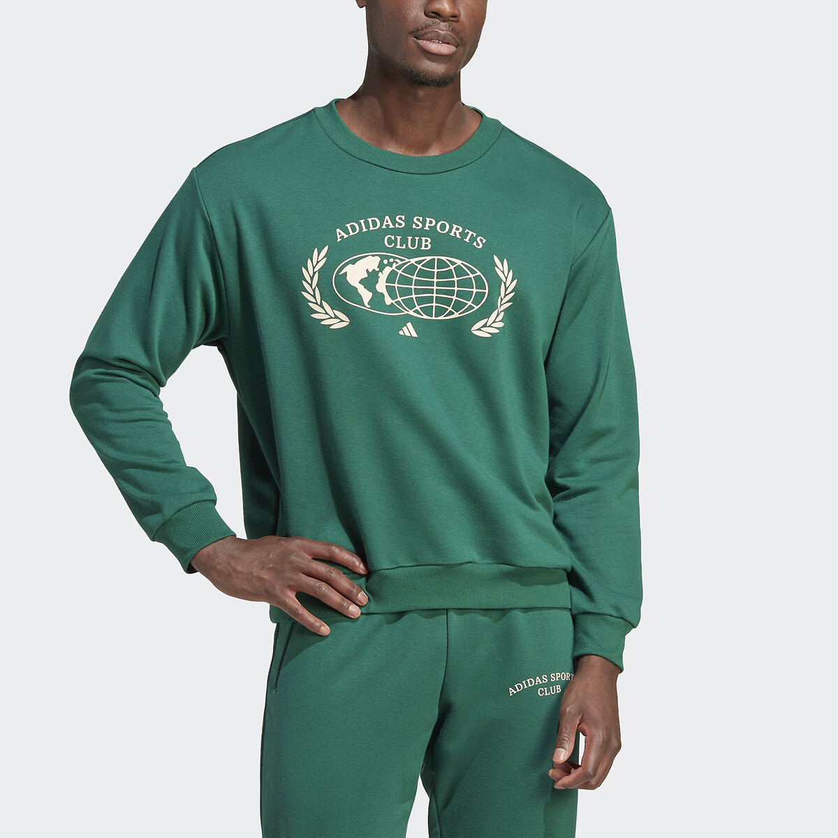 Sports Club Printed Sweatshirt in Cotton Mix