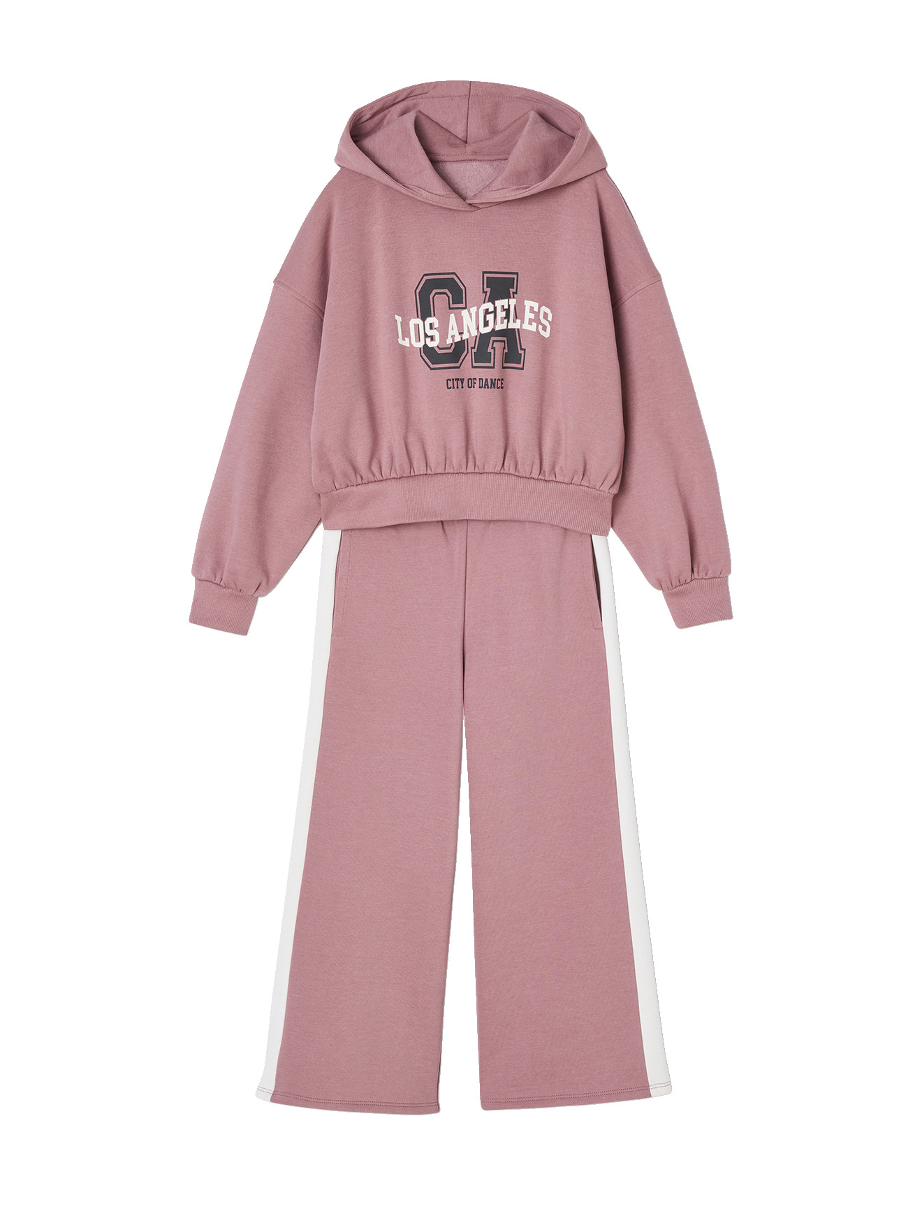 Ensemble sport sweat à capuche + jogging large, VERTBAUDET