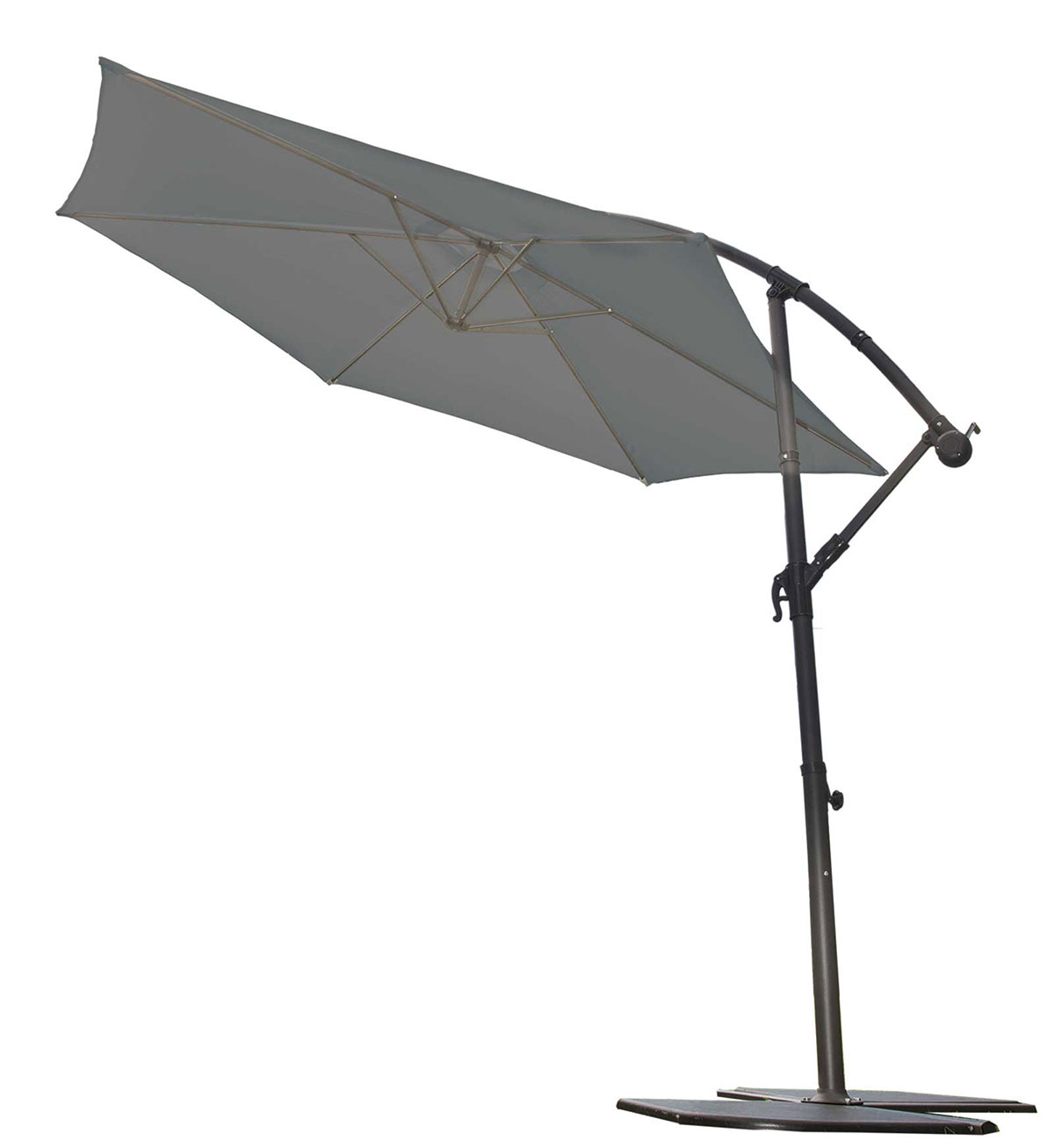 Parasol Ø 3 m Mat Déporté à Manivelle, IMAGIN