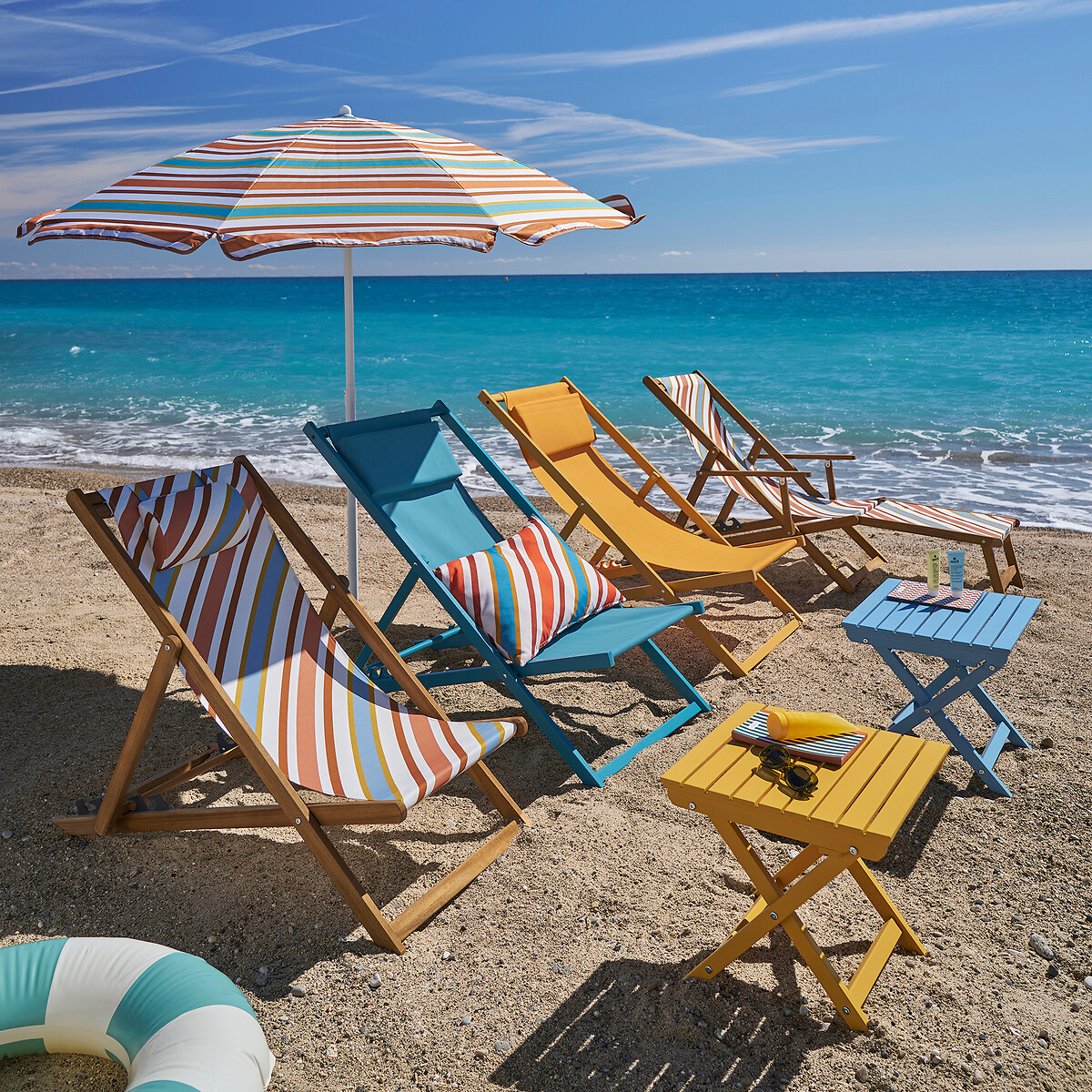 Outdoor-Kissen Streifen, SARDINIEN