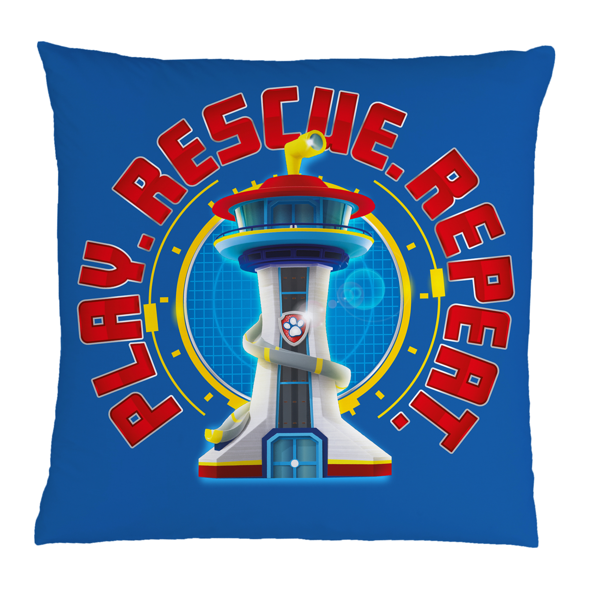 Coussin imprimé 100% polyester, READY FOR ACTION, PAT PATROUILLE