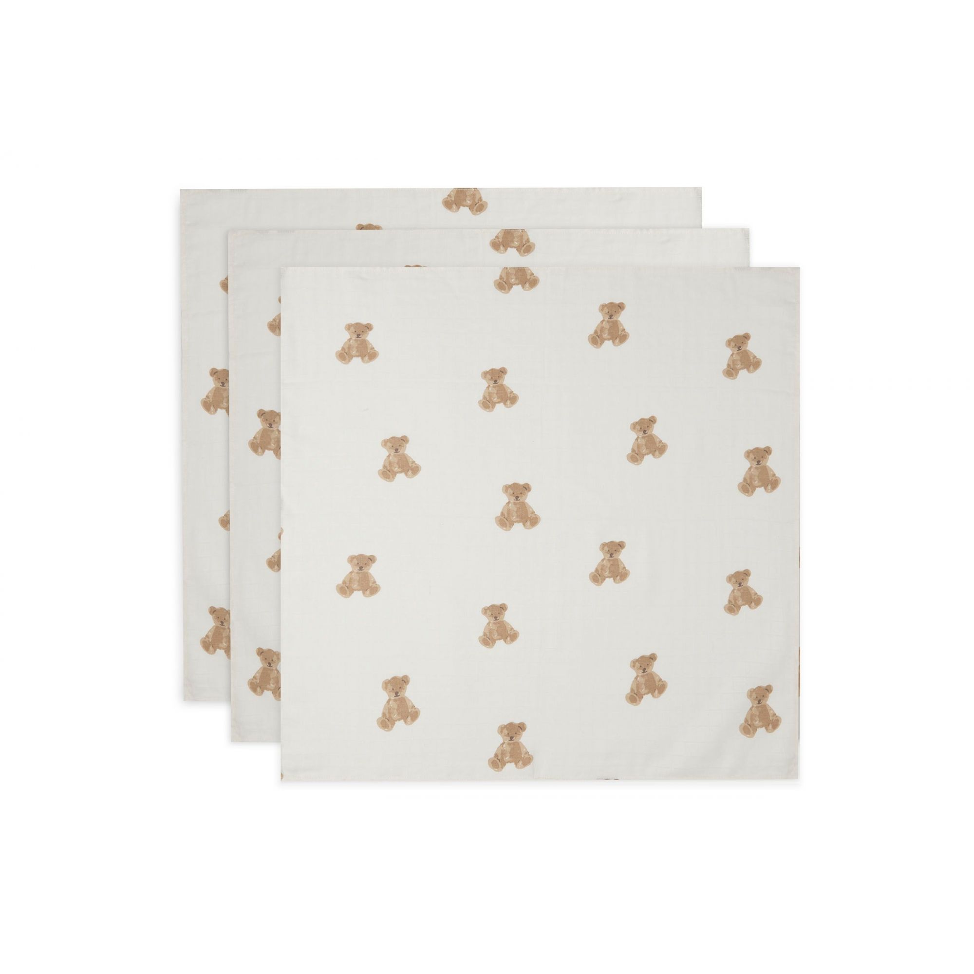 Lot de 3 langes coton hydrophile 70x70 cm, JOLLEIN