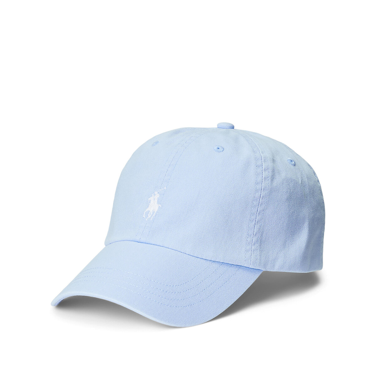 Image of Polo Player Cotton Cap with Embroidered Logo