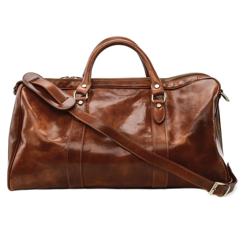 sac de voyage cuir marron