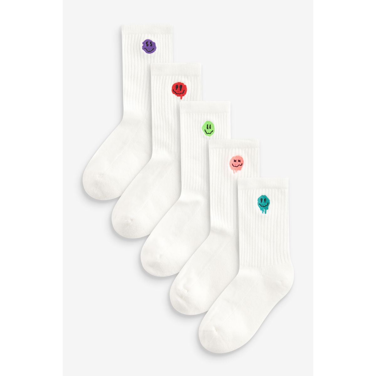 5 paires chaussettes côtelées rembourrées, NEXT
