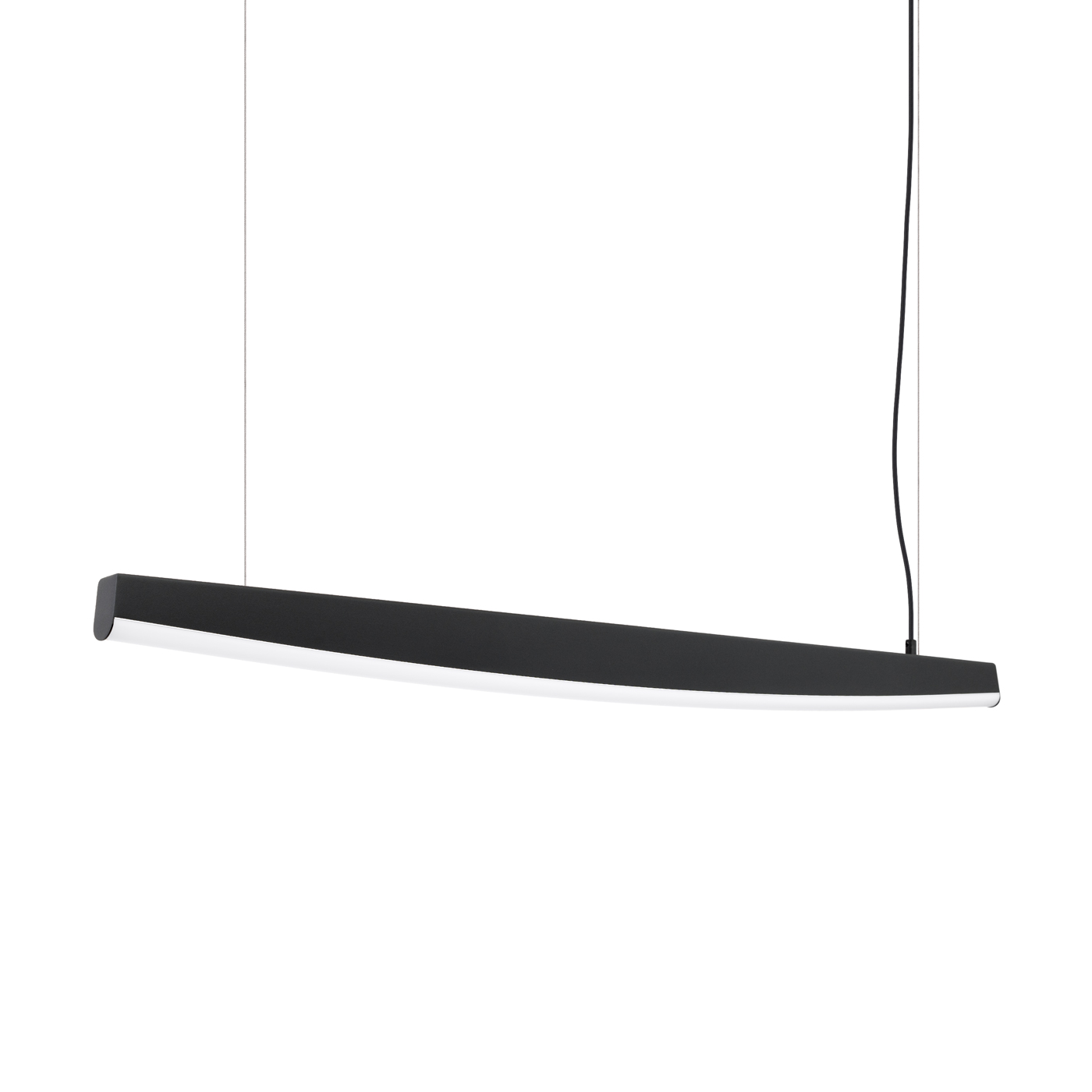 Suspension Acier Noir LED 1 Jorun, EDEN