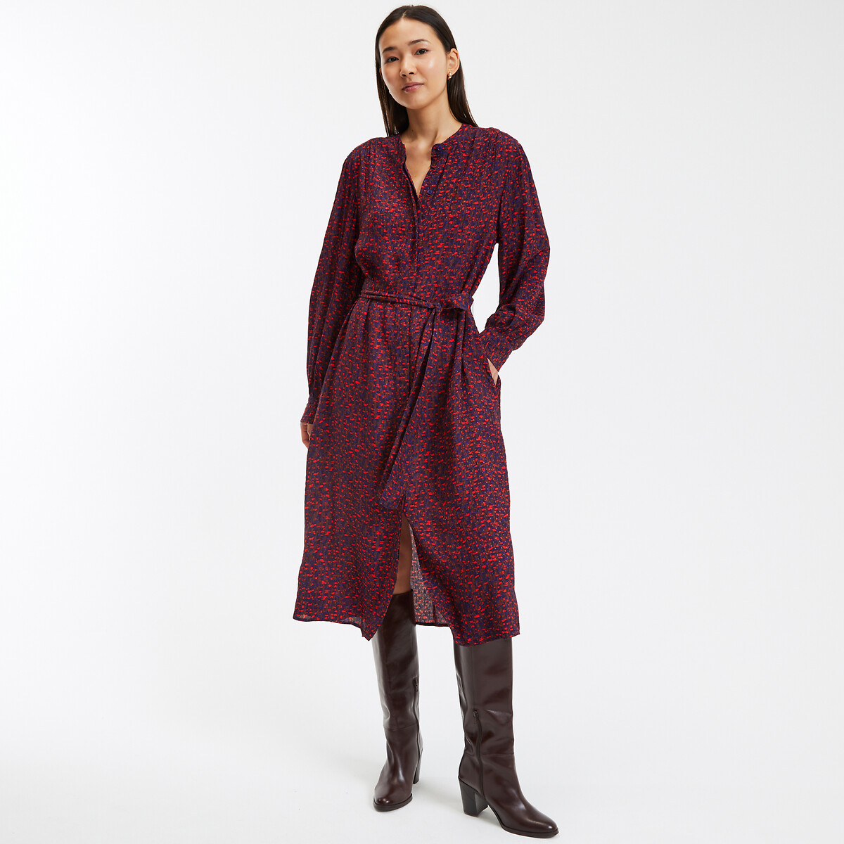 Robe motif graphique signature isild imprime multicolore La Redoute Collections La Redoute