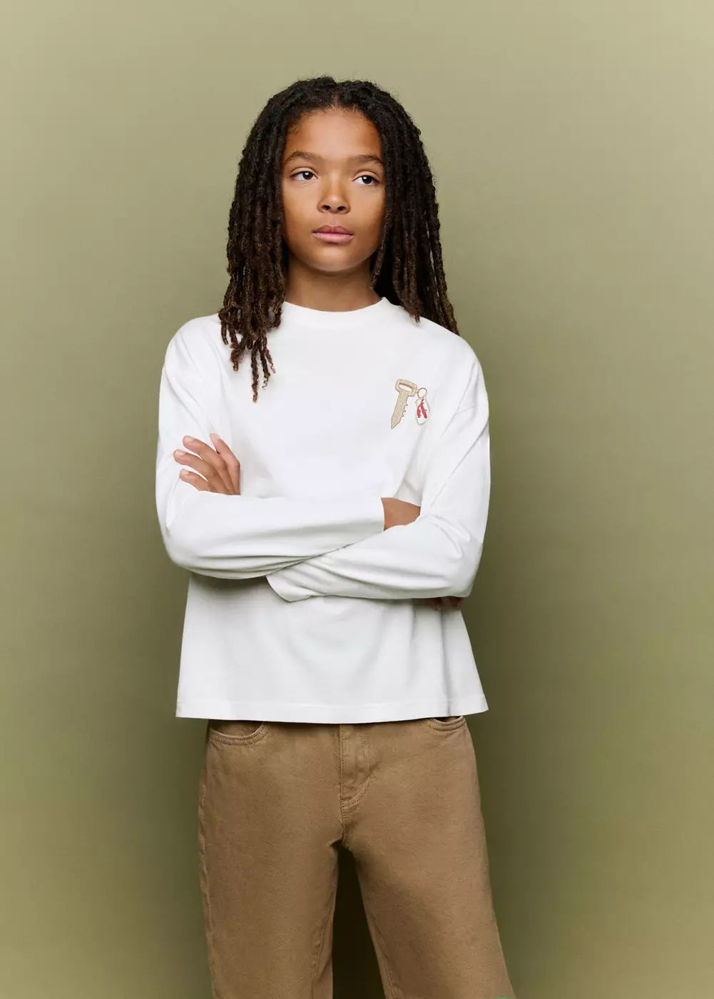 T-shirt oversize imprimé, MANGO KIDS
