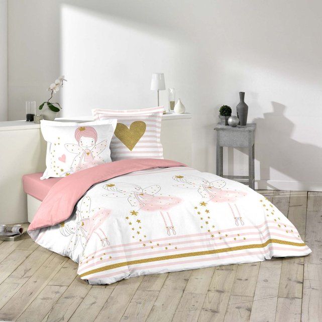 Parure housse de couette collection fée roseline