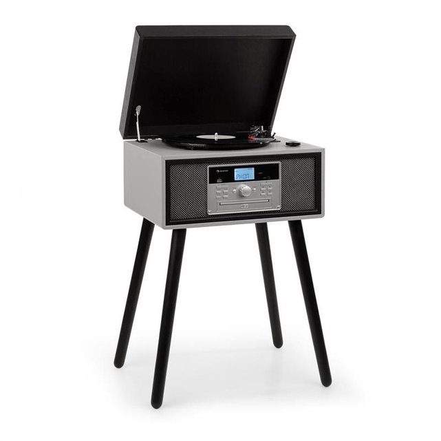 Platine Vinyle Usb 3 Vitesses Mary Ann Lecteur Cd Radio Fm Bluetooth 