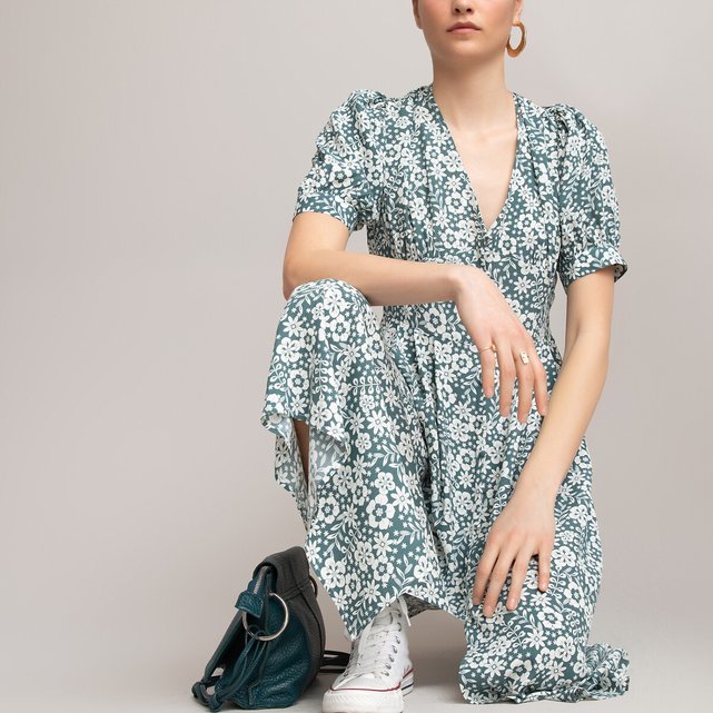 Langes Kleid mit Blumenprint  LA REDOUTE COLLECTIONS image 0