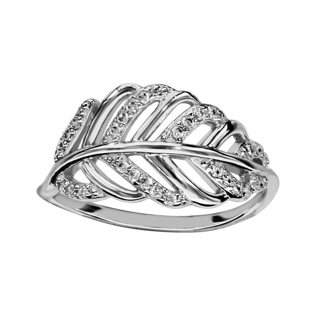 bague en argent feuille bague en argent feuille