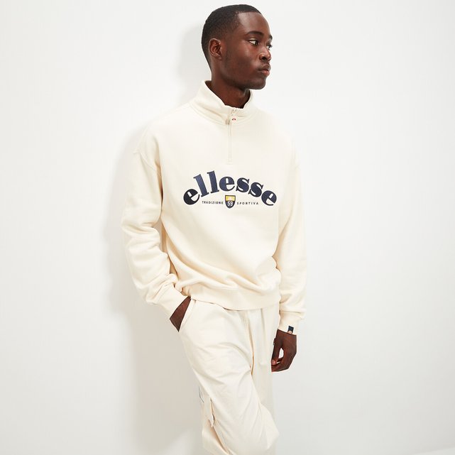 Quarter zip sweatshirt in cotton mix cream Ellesse La Redoute