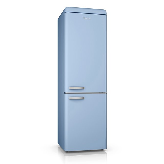 swan retro fridge freezer grey