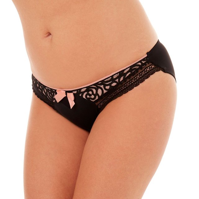 Slip Chat Perche Noir Rose Pomm Poire La Redoute