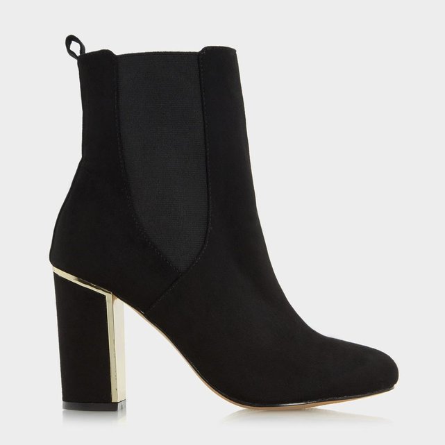 Metallic heel insert chelsea boot - odilia noir micro fibre Head Over Heels By Dune La Redoute Metallic heel insert chelsea boot - odilia noir micro fibre Head Over Heels By Dune La Redoute