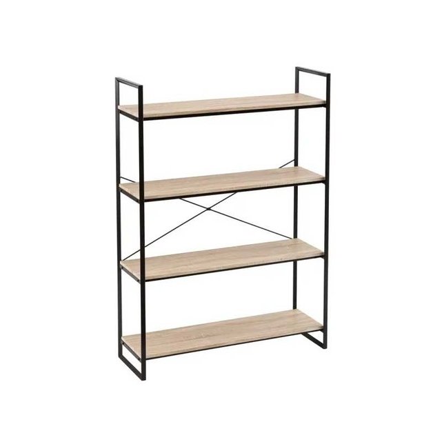 Etagere Metal Noir Et Bois 4 Etages Bois Wadiga La Redoute