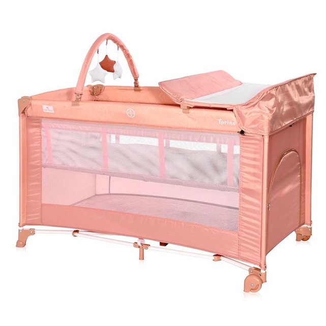 Lit Parapluie Bebe Lit Pliant Berceau A 2 Niveaux Torino 2 Plus Rose Lorelli La Redoute