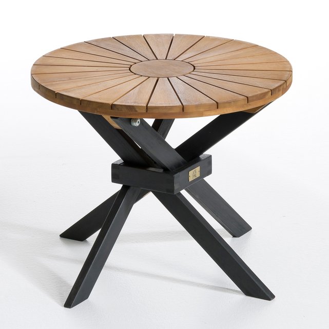 Jakta Garden Side Table In Acacia Am Pm La Redoute