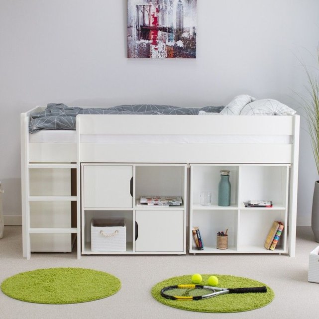 Lit 90x200 Avec Lit Gigogne Et Tiroirs Igorblck04g Lit Gigogne Lit Enfant Lit Enfant 90x200