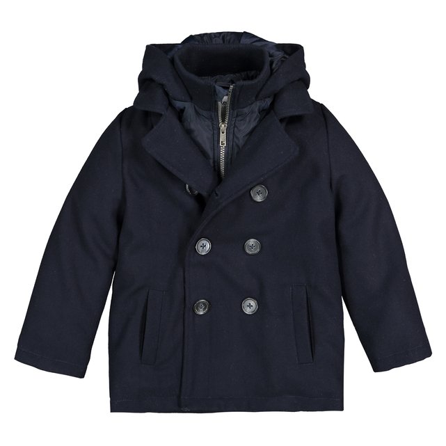 La Redoute Collections Wool Mix Pea Coat 3-12 Years