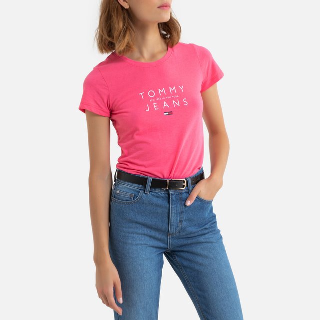 pink tommy jeans shirt