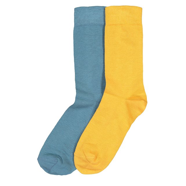 Lot de 2 paires de chaussettes unies La Redoute ...