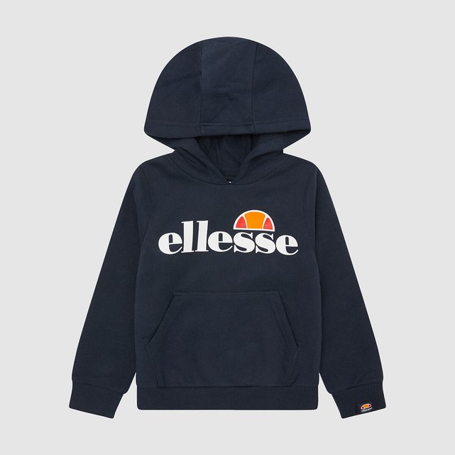 Logo print hoodie in cotton mix, 8-14 years Ellesse | La Redoute
