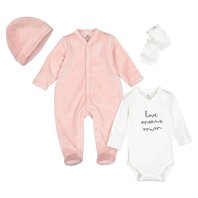 Conjunto para recém-nascido em algodão biológico, prematuro-6 meses  LA REDOUTE COLLECTIONS image 0