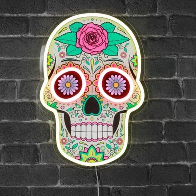 Dia De Los Muertos Neon