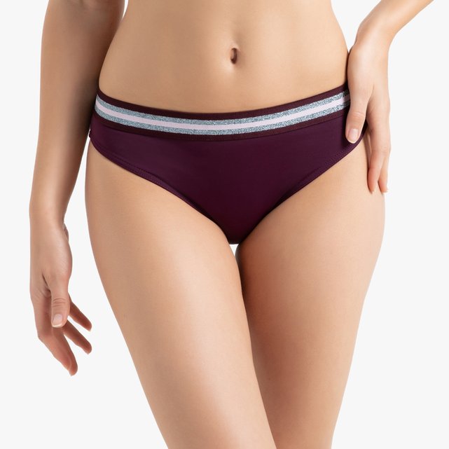 burgundy bikini bottoms