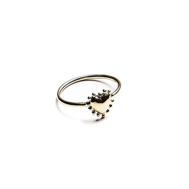Bague Vermeil Petit Coeur Or Agnes De Verneuil La Redoute