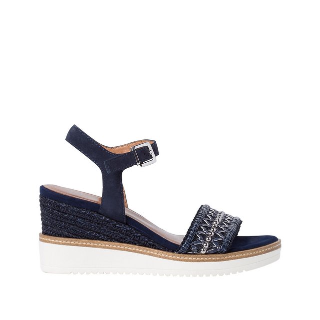 navy wedge sandals