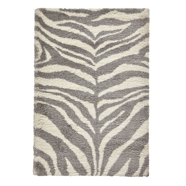 Zebra Pattern Rug Ivory Grey Think Rugs La Redoute Zebra Pattern Rug Ivory Grey
